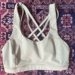 Lulu Lemon Sports Bra in Olive Green, Gently Worn! size 6